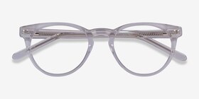 Notting Hill Transparent Acétate Montures de lunettes de vue d'EyeBuyDirect, Vue Rapprochée