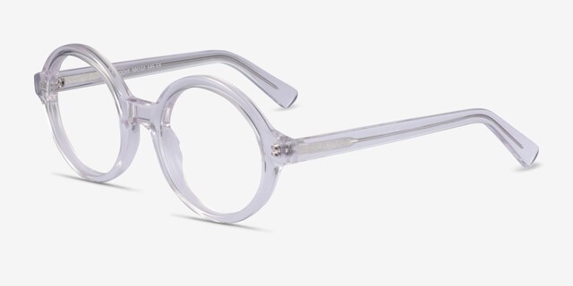 Groove Clear AcetateEyeglass Frames from EyeBuyDirect, Angle View