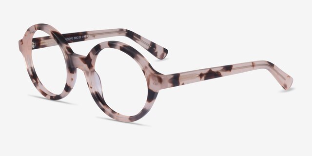 Groove Ivory Tortoise AcetateEyeglass Frames from EyeBuyDirect, Angle View