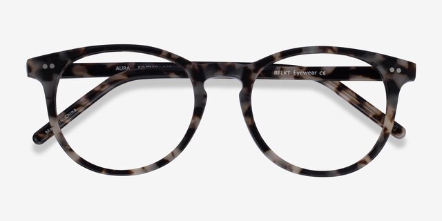 Aura Ivory Tortoise AcetateEyeglass Frames from EyeBuyDirect, Closed View