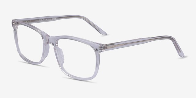 Ballast Clear AcetateEyeglass Frames from EyeBuyDirect, Angle View