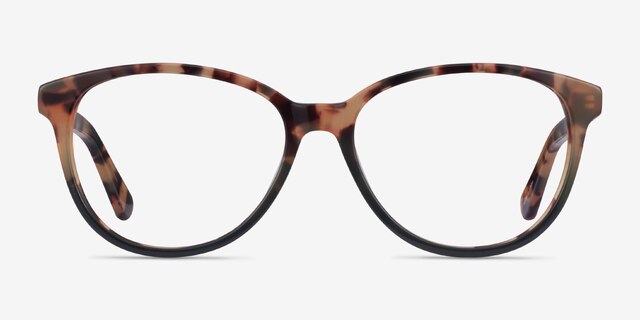 Hepburn Tortoise Green AcetateEyeglass Frames from EyeBuyDirect, Front View