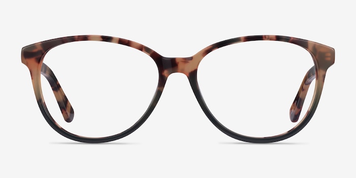 Hepburn Tortoise Green Acetate Eyeglass Frames from EyeBuyDirect