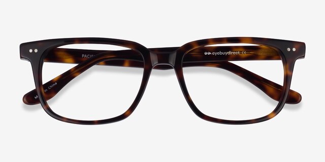 Pacific Tortoise AcetateEyeglass Frames from EyeBuyDirect, Closed View