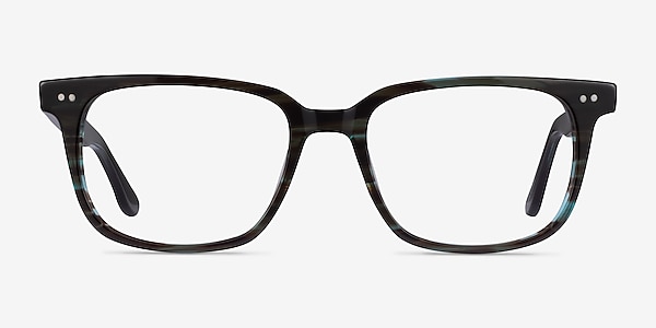 Pacific Striped Blue Acetate Eyeglass Frames