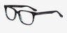 Pacific Striped Blue AcetateEyeglass Frames from EyeBuyDirect, Angle View