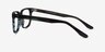 Pacific Striped Blue AcetateEyeglass Frames from EyeBuyDirect, Side View