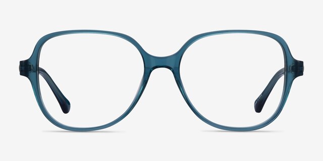 Precious Teal AcetateEyeglass Frames from EyeBuyDirect, Front View