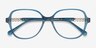 Precious Teal AcetateEyeglass Frames from EyeBuyDirect, Closed View