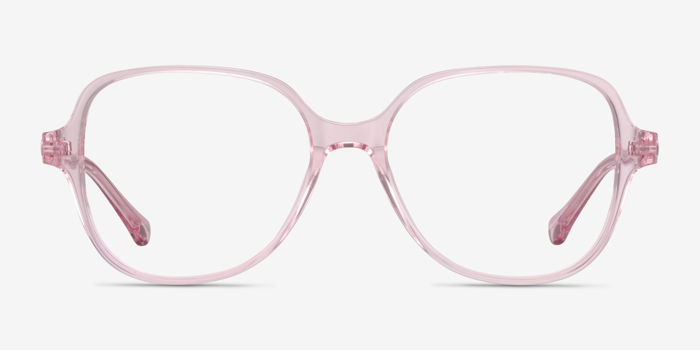 Precious Square Clear Pink Glasses for Women Eyebuydirect