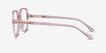 Precious Clear Pink AcetateEyeglass Frames from EyeBuyDirect, Side View