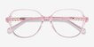 Precious Clear Pink AcetateEyeglass Frames from EyeBuyDirect, Closed View