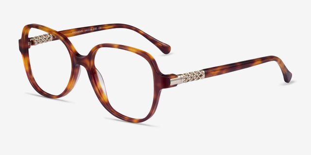 Precious Écailles AcétateMontures de lunettes de vue d'EyeBuyDirect, Vue d'Angle