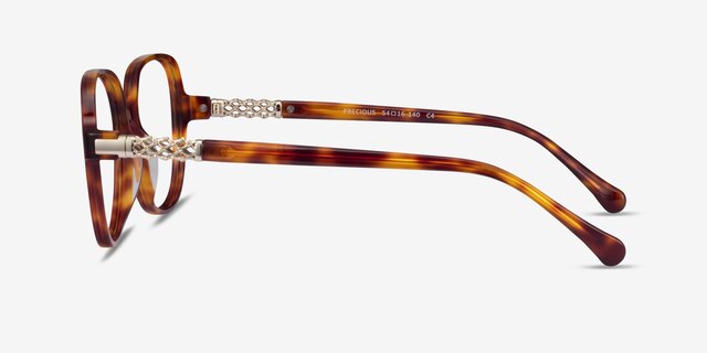 Precious Écailles AcétateMontures de lunettes de vue d'EyeBuyDirect, Vue de Côté