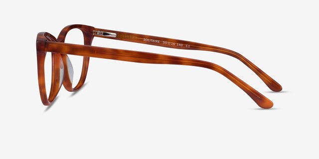 Solitaire Tortoise AcetateEyeglass Frames from EyeBuyDirect, Side View