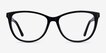 Solitaire Black AcetateEyeglass Frames from EyeBuyDirect, Front View