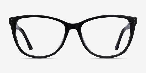 Solitaire Black Acetate Eyeglass Frames