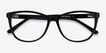 Solitaire Black AcetateEyeglass Frames from EyeBuyDirect, Closed View