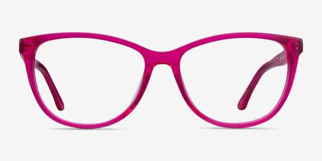 Solitaire Pink AcetateEyeglass Frames from EyeBuyDirect, Front View