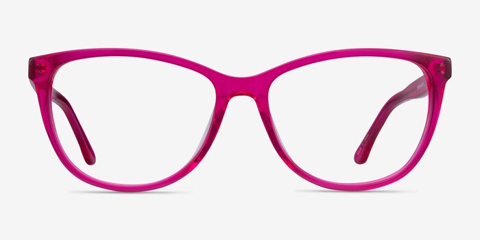 Solitaire Pink Acetate Eyeglass Frames from EyeBuyDirect