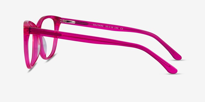 Solitaire Pink Acetate Eyeglass Frames from EyeBuyDirect