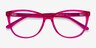 Solitaire Pink AcetateEyeglass Frames from EyeBuyDirect, Closed View