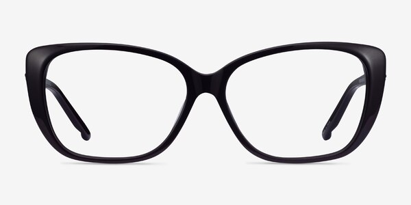 Elegance Noir Acétate Montures de lunettes de vue
