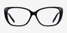 Elegance Black AcetateEyeglass Frames from EyeBuyDirect, Front View