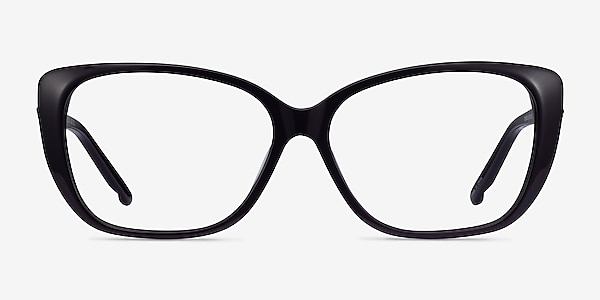 Elegance Noir Acétate Montures de lunettes de vue