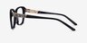 Elegance Black AcetateEyeglass Frames from EyeBuyDirect, Side View