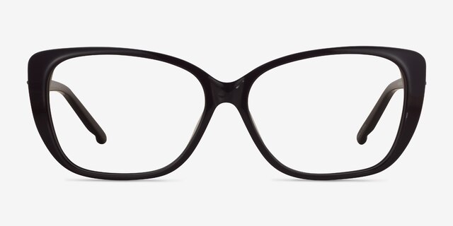 Elegance Violet AcétateMontures de lunettes de vue d'EyeBuyDirect, Vue de Face