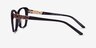 Elegance Violet AcétateMontures de lunettes de vue d'EyeBuyDirect, Vue de Côté