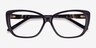 Elegance Violet AcétateMontures de lunettes de vue d'EyeBuyDirect, Vue Rapprochée