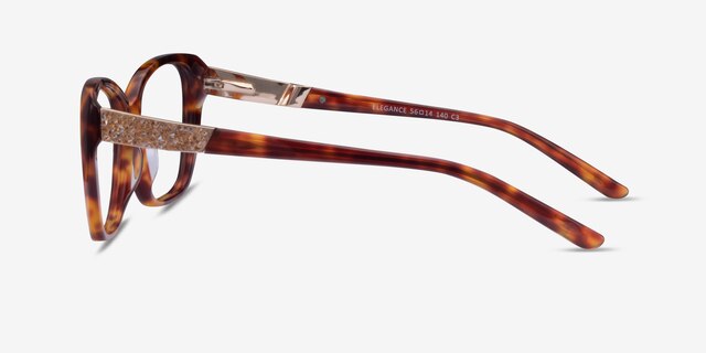 Elegance Tortoise AcetateEyeglass Frames from EyeBuyDirect, Side View