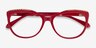 Brilliance Red AcetateEyeglass Frames from EyeBuyDirect, Closed View