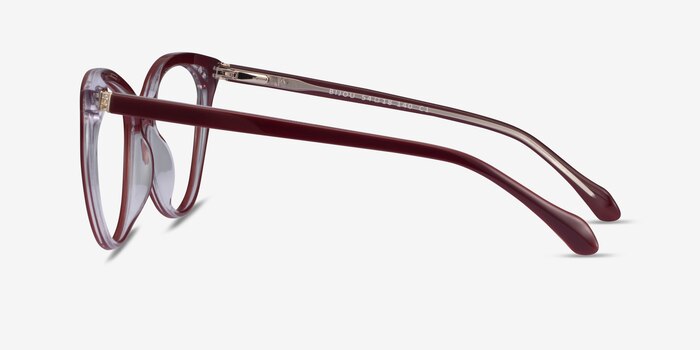Bijou Burgundy Acetate Eyeglass Frames from EyeBuyDirect