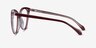 Bijou Burgundy AcetateEyeglass Frames from EyeBuyDirect, Side View