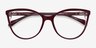 Bijou Burgundy AcetateEyeglass Frames from EyeBuyDirect, Closed View