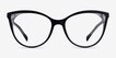 Bijou Black AcetateEyeglass Frames from EyeBuyDirect, Front View