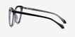 Bijou Black AcetateEyeglass Frames from EyeBuyDirect, Side View