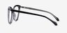 Bijou Black AcetateEyeglass Frames from EyeBuyDirect, Side View