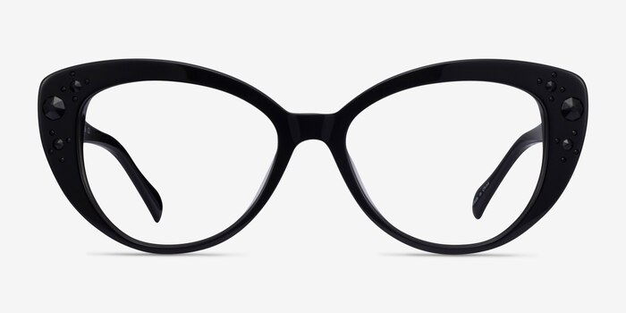 Diamond Black Acetate Eyeglass Frames from EyeBuyDirect