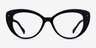 Diamond Black AcetateEyeglass Frames from EyeBuyDirect, Front View