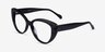 Diamond Black AcetateEyeglass Frames from EyeBuyDirect, Angle View