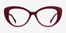 Diamond Burgundy AcétateMontures de lunettes de vue d'EyeBuyDirect, Vue de Face