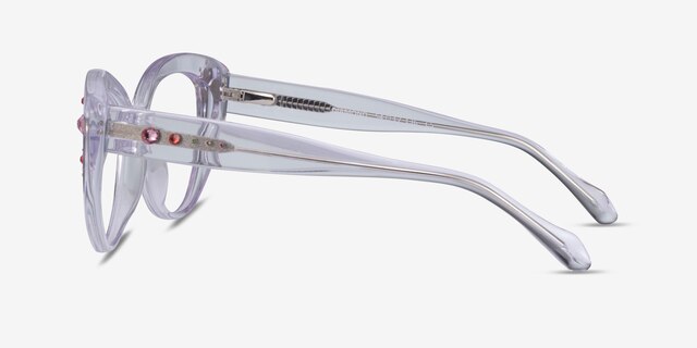 Diamond Transparent AcétateMontures de lunettes de vue d'EyeBuyDirect, Vue de Côté