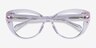 Diamond Transparent AcétateMontures de lunettes de vue d'EyeBuyDirect, Vue Rapprochée