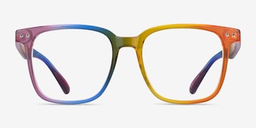 Freedom Square Rainbow Full Rim Eyeglasses