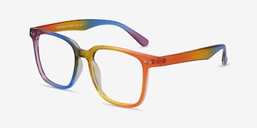 Freedom Square Rainbow Full Rim Eyeglasses