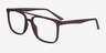Between Matte Coffee PlasticEyeglass Frames from EyeBuyDirect, Angle View